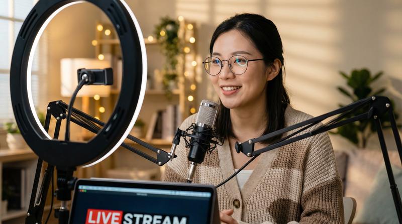 玩物社区原创视频-美女主播直播间